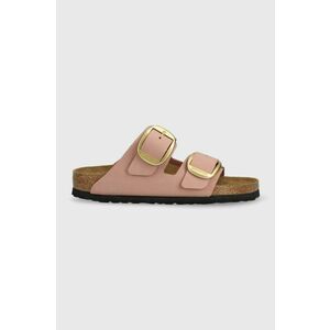 Birkenstock șlapi de piele ARIZONA BIG BUCKLE femei, culoarea roz, 1024074 1024074-OldRose imagine