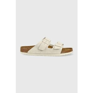 Birkenstock papuci din piele Arizona bărbați, culoarea gri 1024554-lgrey imagine