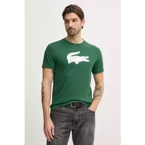 Lacoste tricou barbati, culoarea verde, cu imprimeu, TH2042 imagine