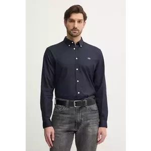 Lacoste camasa din bumbac barbati, culoarea alb, cu guler button-down, regular, CH2933 imagine