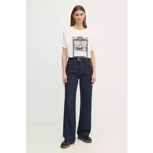 Pepe Jeans tricou din bumbac LELE femei, culoarea alb, PL505992 imagine