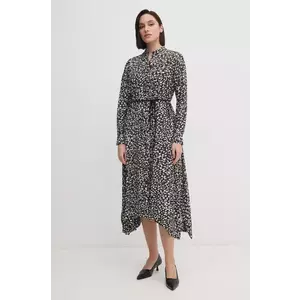 Joop! rochie culoarea bej, midi, oversize, 30044832 10018882 imagine