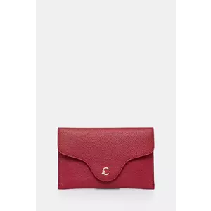 Coccinelle poseta piele culoarea bordo, E5 SSL 19 01 01 imagine