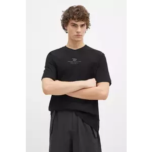 Diesel tricou T-ADJUST-R10 T-SHIRT barbati, culoarea negru, neted, A16424.0QKAP imagine