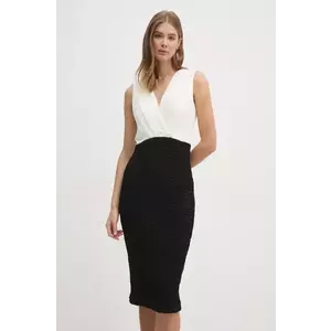 Dkny rochie culoarea bej, mini, mulata, DD4KWD80 imagine