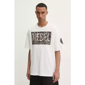 Diesel tricou T-BOXT-R22 T-SHIRT barbati, culoarea bej, cu imprimeu, A17613.0AGRI imagine