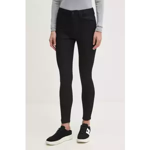 Pepe Jeans jeansi SUPER SKINNY JEANS HW femei, culoarea negru, PL204738XM7 imagine