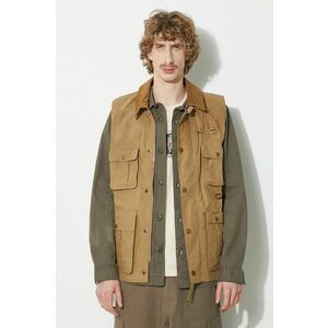 Barbour vesta Modified Transport Vest barbati, culoarea bej, de tranzitie, MGI0246 imagine