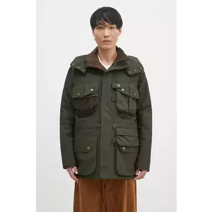 Barbour geaca Heritage Dryfly barbati, culoarea verde, de tranzitie, MWB1117 imagine