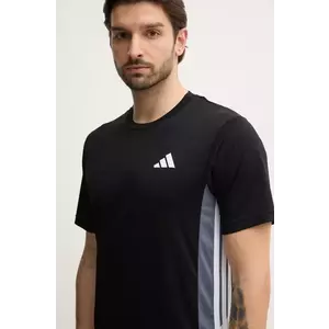 adidas Performance tricou de antrenament Essential culoarea negru, cu imprimeu, JI8397 imagine