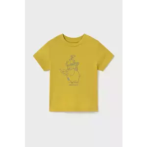 Mayoral tricou de bumbac pentru copii culoarea galben, cu imprimeu, 1054 imagine