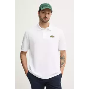 Lacoste polo de bumbac culoarea bej, cu imprimeu, PH2751 imagine