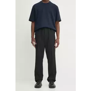 Filippa K pantaloni din lana culoarea negru, drept, 29553 imagine