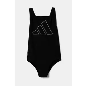 adidas Performance costum de baie dintr-o bucată pentru copii culoarea negru imagine