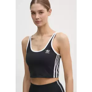 adidas Originals top 3S BRA TOP femei, culoarea negru, JD4612 imagine