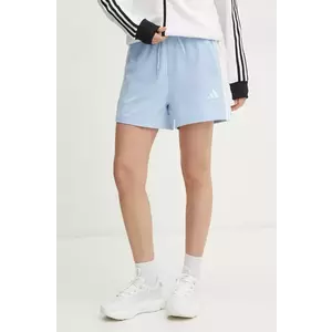 adidas pantaloni scurti Essentials femei, cu imprimeu, high waist, JD0911 imagine