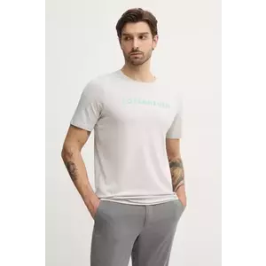 Lindbergh tricou din bumbac barbati, culoarea gri, cu imprimeu, 30-400200 imagine