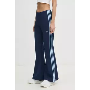 adidas Originals pantaloni de trening 3- Stripes Flared culoarea albastru marin, modelator, JC5787 imagine