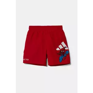 adidas Performance pantaloni scurti de baie copii x Marvel culoarea rosu, JF8436 imagine