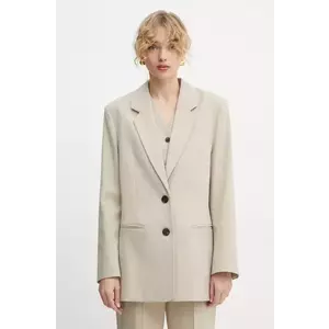 By Malene Birger sacou OPHIE culoarea bej, un singur rand de nasturi, neted, 102383 imagine