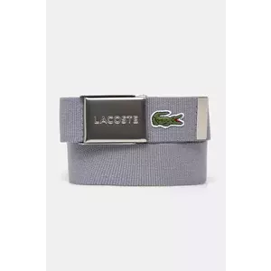 Lacoste curea barbati, culoarea gri imagine