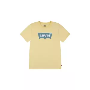 Levi's tricou de bumbac pentru copii culoarea galben, cu imprimeu imagine