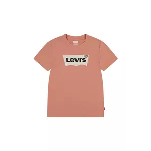 Levi's tricou de bumbac pentru copii culoarea portocaliu, cu imprimeu imagine