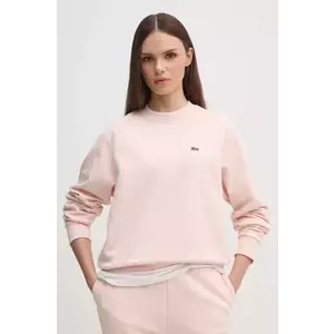 Lacoste bluza femei, culoarea roz, neted imagine