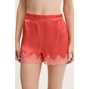 Chantelle pantaloni scurți de pijama de mătase culoarea roz, C15OE5 imagine