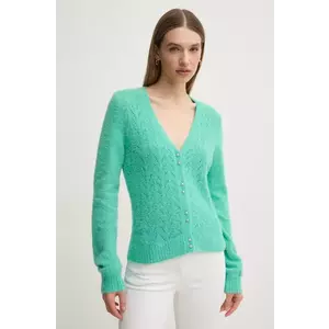 Morgan cardigan MLILO femei, culoarea turcoaz, light, MLILO imagine