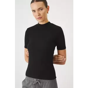 Medicine tricou femei, culoarea negru, cu turtleneck imagine