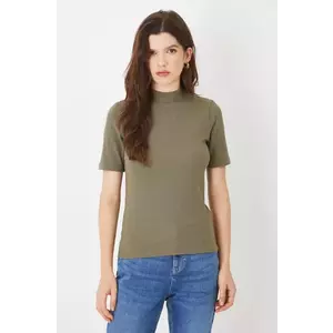 Medicine tricou femei, culoarea verde, cu turtleneck imagine