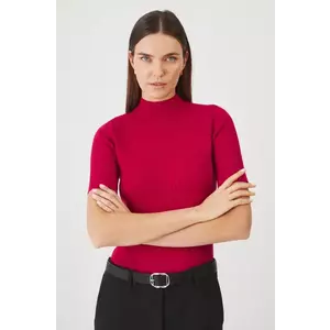 Medicine tricou femei, culoarea rosu, cu turtleneck imagine