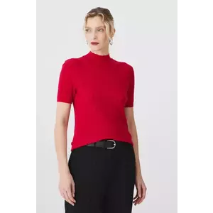 Medicine tricou femei, culoarea rosu, cu turtleneck imagine