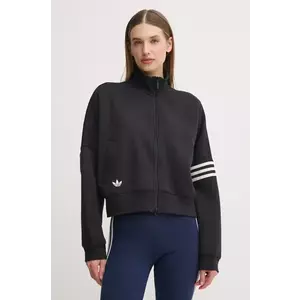 adidas Originals bluză Neuclassics femei, culoarea negru, cu imprimeu, JI8495 imagine