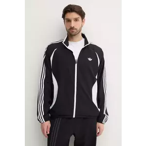 adidas Originals bluză Teamgeist bărbați, culoarea negru, cu imprimeu, JC6227 imagine