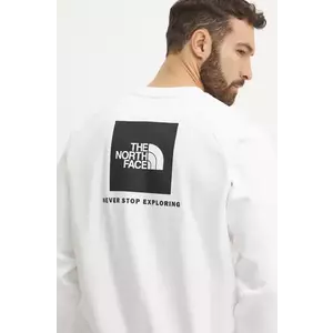 The North Face bluza Raglan Redbox barbati, culoarea bej, modelator, NF0A89FAFN41 imagine