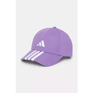 adidas sapca BBALL 3S CAP NL culoarea violet, cu imprimeu, JP0390 imagine