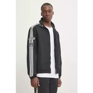 adidas Originals geaca Adibreak barbati, culoarea negru, de tranzitie, oversize, JD4270 imagine