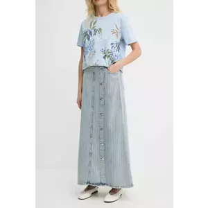 MUNTHE fusta jeans SAIMA maxi, evazati, 244121424405 imagine