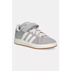 adidas sneakers de piele întoarsă pentru copii GRAND COURT 00s culoarea gri, JP5897 imagine