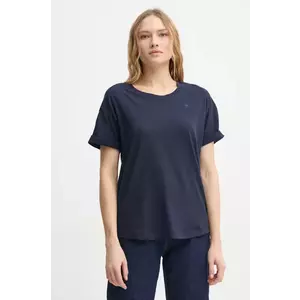 G-Star Raw tricou din bumbac femei, culoarea albastru marin imagine