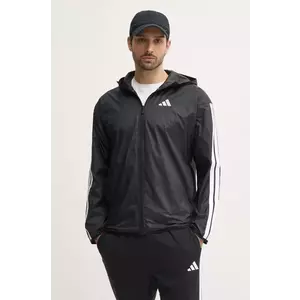 adidas geaca Essentials barbati, culoarea negru, de tranzitie, oversize, JE6325 imagine