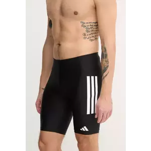 adidas Performance costum de baie 3 Stripes culoarea negru, JN6537 imagine