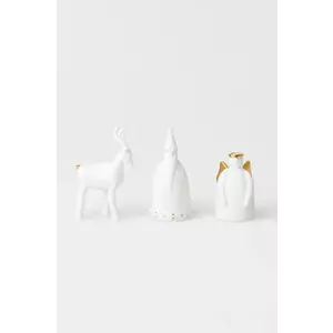 Raeder figurina decorativa Christmas 3-pack culoarea alb imagine