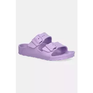 Birkenstock slapi copii Arizona culoarea violet, 1029555 imagine