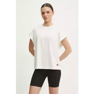 adidas Performance tricou yoga culoarea bej, JL7799 imagine