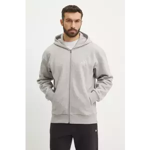 adidas bluza ALL SZN barbati, culoarea gri, cu glugă, melanj, IY4159 imagine