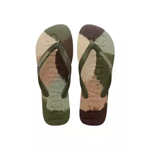 Havaianas slapi TOP LOGOMANIA COLORS II barbati, culoarea verde, 4147526-0869 imagine