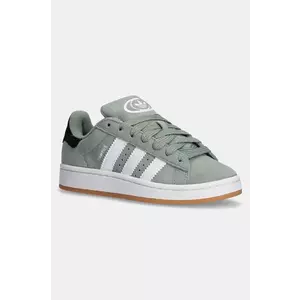 adidas Originals sneakers din piele intoarsă CAMPUS 00s culoarea verde, JI0283 imagine